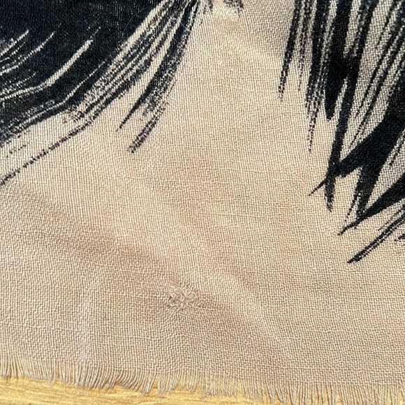 Sonia Rykiel XL Wool Shawl Wrap Scarf 46.5” Square - Picture 4 of 9